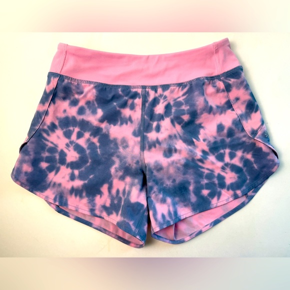 Athleta Other - Athleta Girls Run The World 3” Short Tie Dye Size L (12) Running Athletic Girl